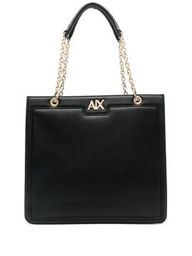 Armani Exchange Schultertasche mit Logo-Schild - Schwarz von Armani Exchange