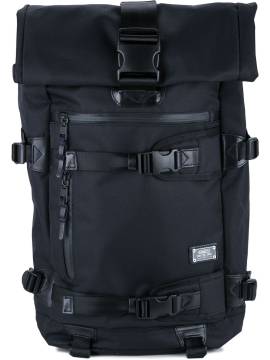 As2ov Rucksack mit kastigem Design - Schwarz von As2ov