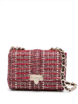 Aspinal Of London Lottie Tweed-Schultertasche - Rot von Aspinal Of London