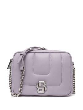 BOSS Gesteppte Tasche mit Monogramm-Schild - Violett von BOSS