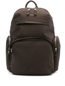 BOSS logo-lettering backpack - Braun von BOSS