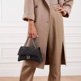 Balenciaga Crossbody Bags - Hourglass Shoulder Bag - Gr. unisize - in Grau - für Damen von Balenciaga