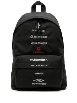 Balenciaga Explorer Rucksack mit Logo-Stickerei - Schwarz von Balenciaga