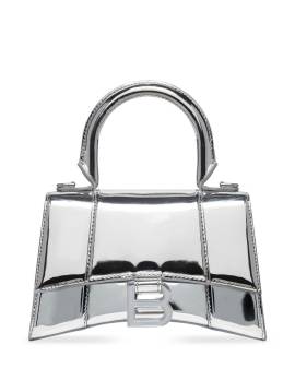 Balenciaga Hourglass Handtasche mit metallischem Finish - Silber von Balenciaga