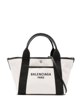 Balenciaga Kleine Biarritz Tote Bag - Nude von Balenciaga