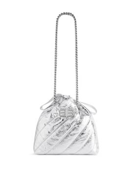 Balenciaga Kleine Crush Umhängetasche im Metallic-Look - Silber von Balenciaga