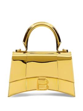 Balenciaga Mini Hourglass Handtasche - Gold von Balenciaga
