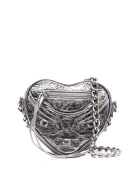 Balenciaga Mini Le Cagole Heart Tasche - Silber von Balenciaga