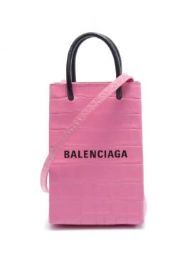 Balenciaga Pre-Owned 2010 Shopping Mini-Tasche mit Kroko-Effekt - Rosa von Balenciaga