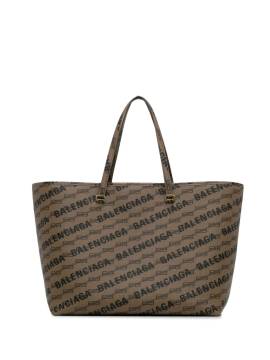 Balenciaga Pre-Owned 21th Century BB Monogram Signature East West Shopper M tote bag - Braun von Balenciaga