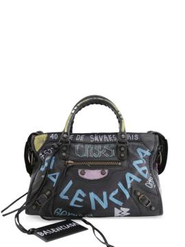 Balenciaga Pre-Owned Kleine Graffiti Classic City Handtasche - Schwarz von Balenciaga