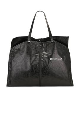 Balenciaga Shopper Garm Top Handle Bag in Schwarz & Weiß - Black. Size all. von Balenciaga