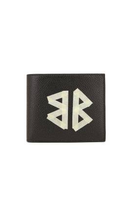 Balenciaga Sign Square Fold Wallet in Black & Paper - Black. Size all. von Balenciaga