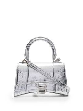 Balenciaga XS Hourglass Handtasche - Silber von Balenciaga
