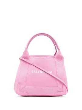 Balenciaga logo-print canvas tote - Rosa von Balenciaga