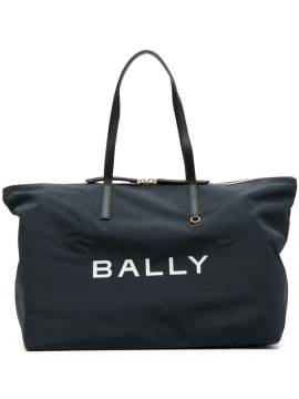 Bally Klappbarer Shopper mit Logo-Print - Blau von Bally