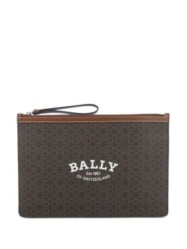 Bally Clutch mit Monogramm-Print - Braun von Bally