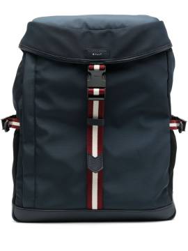 Bally stripe-detail buckled backpack - Blau von Bally
