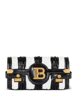 Balmain B-Buzz Clutch mit Perlendetail - Schwarz von Balmain