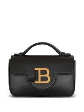 Balmain Mini Schultertasche mit Logo-Schild - Schwarz von Balmain