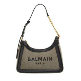 Balmain Crossbody Bags - B-Army Logo Shoulder Bag Canvas - in dark green - Crossbody Bags für Damen von Balmain