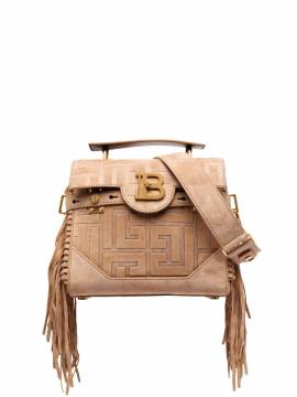 Balmain Handtasche mit Fransen - Braun von Balmain