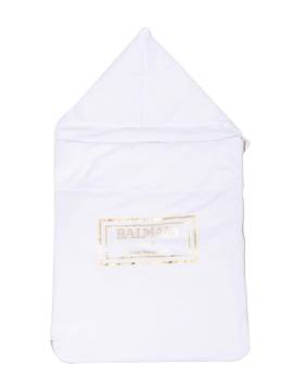Balmain Kids Schlafsack mit Logo-Print - Weiß von Balmain