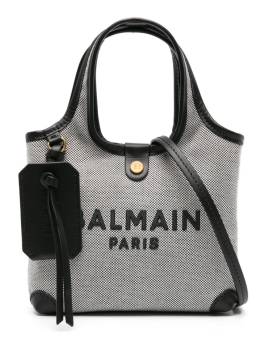 Balmain Mini B-Army Canvas-Handtasche - Schwarz von Balmain