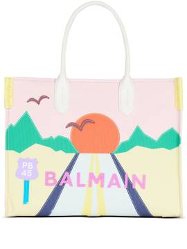 Balmain Mittelgroße B-Army Postcard Handtasche - Rosa von Balmain