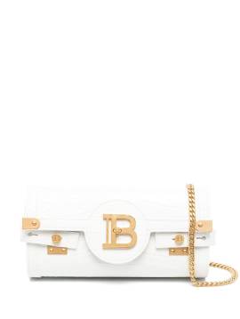 Balmain Satchel-Tasche mit Logo-Schild - Weiß von Balmain