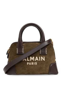 Balmain Shopper mit Logo-Patch - Grün von Balmain