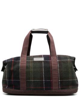 Barbour Reisetasche mit Schottenkaro - Grün von Barbour