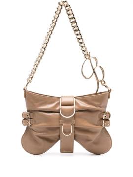 Blumarine Mittelgroße Butterfly Schultertasche - Nude von Blumarine