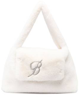Blumarine Schultertasche mit Logo - Weiß von Blumarine