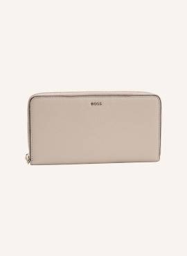 Boss Brieftasche Alyce Ziparound beige von Boss