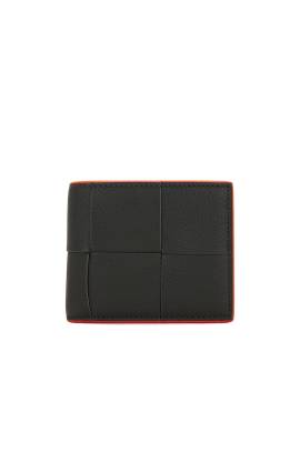 Bottega Veneta Cassette Bi Fold Wallet in Dark Green & Orange - Green. Size all. von Bottega Veneta