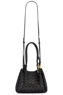 Bottega Veneta HANDTASCHEN SMALL ANDIAMO PARACHUTE in Black & Muse Brass - Black. Size all. von Bottega Veneta