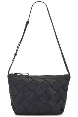 Bottega Veneta HOBO BAG INTRECCIO in Shadow & Silver - Black. Size all. von Bottega Veneta