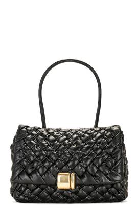 Bottega Veneta KLEINE SCHULTERTASCHE SMALL SHOULDER in Schwarz & Silber - Black. Size all. von Bottega Veneta