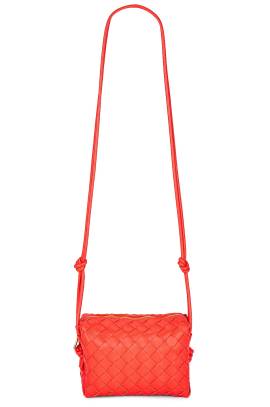 Bottega Veneta MINI SCHULTERTASCHE LOOP in Sunburst & Gold - Tangerine. Size all. von Bottega Veneta