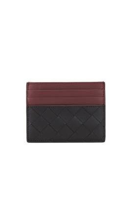 Bottega Veneta PORTEMONNAIE in Black & Madder Brown - Black. Size all. von Bottega Veneta