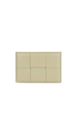 Bottega Veneta PORTEMONNAIE in Travertine & Gold - Cream. Size all. von Bottega Veneta