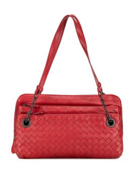 Bottega Veneta Pre-Owned 2000-2018 Intrecciato Triple Zip Schultertasche - Rot von Bottega Veneta