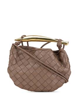 Bottega Veneta Pre-Owned 2000-2023 Baby Intrecciato Sardine Satchel-Tasche aus Lammleder - Braun von Bottega Veneta