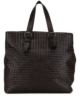 Bottega Veneta Pre-Owned 2010 Intrecciato Tote Bag aus Nappaleder mit Gürtel - Braun von Bottega Veneta