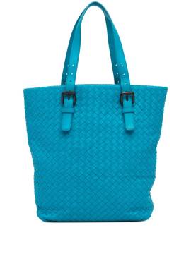 Bottega Veneta Pre-Owned 2012-2020 Intrecciato Tote Bag aus Nappaleder mit Gürtel - Blau von Bottega Veneta