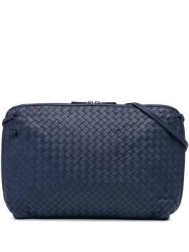 Bottega Veneta Pre-Owned 2012-2023 große Intrecciato Nodini Umhängetasche - Blau von Bottega Veneta