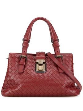 Bottega Veneta Pre-Owned 2012-2023 mini Intrecciato Roma Satchel-Tasche aus Nappaleder - Rot von Bottega Veneta