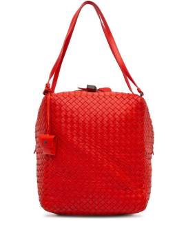 Bottega Veneta Pre-Owned 2012-2023 Intrecciato Cube Schultertasche aus Nappaleder - Rot von Bottega Veneta