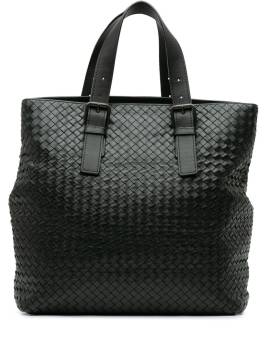 Bottega Veneta Pre-Owned 2012-2023 Intrecciato Belt Strap Tote Bag aus Nappaleder - Schwarz von Bottega Veneta